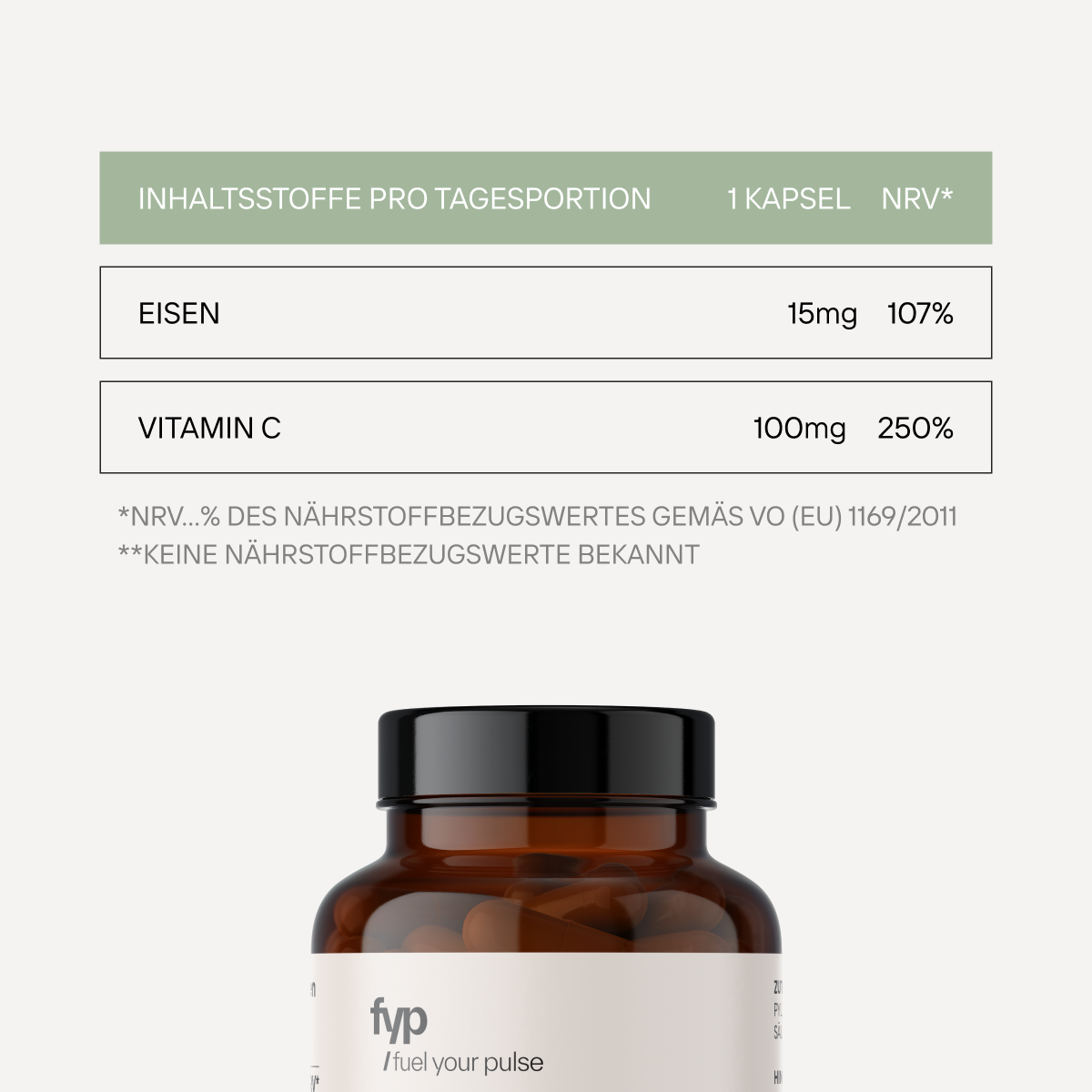Eisen + Vitamin C