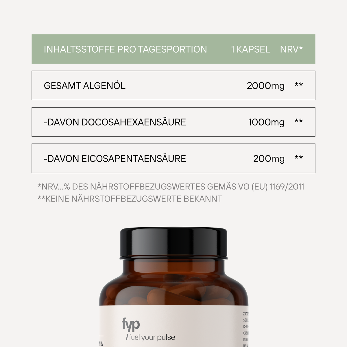 Omega 3 Vegan EPA/DHA