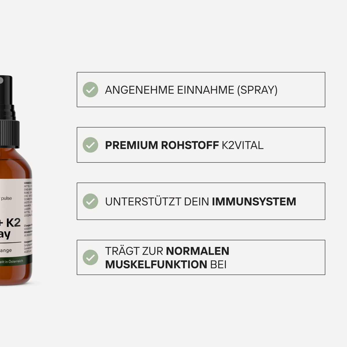 Vitamin D3 + K2 Spray